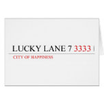 Lucky Lane 7  Greeting/note cards