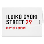 Ildiko Gyori Street  Greeting/note cards