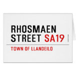 Rhosmaen Street  Greeting/note cards