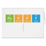 Poppy
   Greeting/note cards