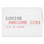 louise   Greeting/note cards