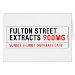 Fulton street Extracts  Greeting/note cards