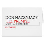 Don Nazzyjazy   Greeting/note cards