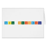Tabla Periodica  Greeting/note cards