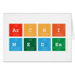 ARCHI
 MEDES  Greeting/note cards