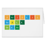 Periodic
 Table
 Games  Greeting/note cards