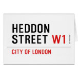HEDDON STREET  Greeting/note cards