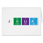 julia  Greeting/note cards