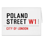 Poland Street  Greeting/note cards