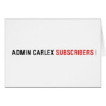 Admin carLEX  Greeting/note cards