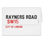 Rayners Road   Greeting/note cards
