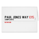 Paul Jones Way  Greeting/note cards