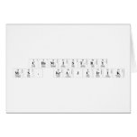  Chemistry
 Ms. Krajcirik  Greeting/note cards
