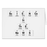 Science
 In
 The
 News  Greeting/note cards