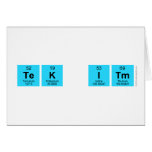 Tek it  Greeting/note cards