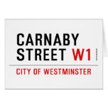 carnaby street  Greeting/note cards