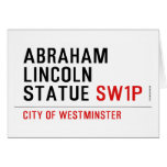 abraham lincoln statue  Greeting/note cards