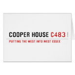 Cooper house  Greeting/note cards