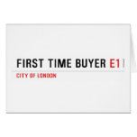 First time buyer  Greeting/note cards