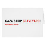 GAZA STRIP  Greeting/note cards