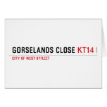 Gorselands Close  Greeting/note cards