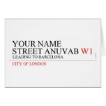 Your Name Street anuvab  Greeting/note cards