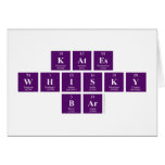 Kates
 Whisky
 B|ar  Greeting/note cards