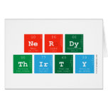 Nerdy
 Thirty  Greeting/note cards