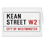 KEAN street  Greeting/note cards