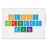 Happy
 Birthday
 Muna  Greeting/note cards
