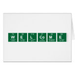 WELCOME  Greeting/note cards
