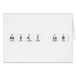 ASSAY LAB  Greeting/note cards