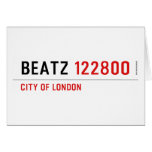 Beatz  Greeting/note cards