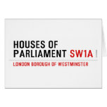 houses of parliament  Greeting/note cards
