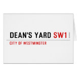 DEAN'S YARD  Greeting/note cards