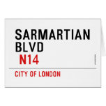 sarmartian blvd   Greeting/note cards