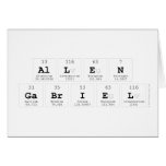 Allen
 Gabriel  Greeting/note cards