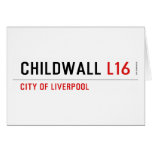 childwall  Greeting/note cards