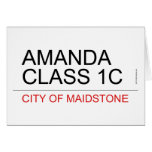 AMANDA class 1C  Greeting/note cards
