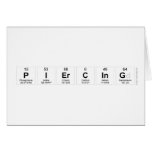 piercing  Greeting/note cards