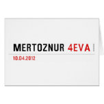 mertöznur  Greeting/note cards