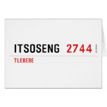 Itsoseng  Greeting/note cards