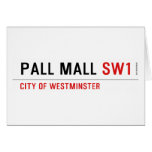 Pall Mall  Greeting/note cards