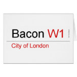 Bacon  Greeting/note cards