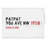 Patpat 906 ave nw  Greeting/note cards