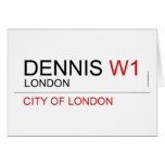 DENNIS  Greeting/note cards