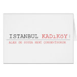 istanbul  Greeting/note cards