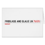 Froslass and glalie ln  Greeting/note cards