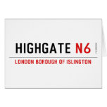 Highgate  Greeting/note cards