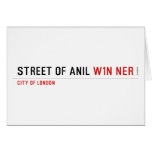 Street of anil  Greeting/note cards